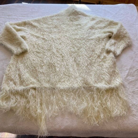 Jolibel Cream Open Front Cardigan Size Medium - Picture 2 of 9